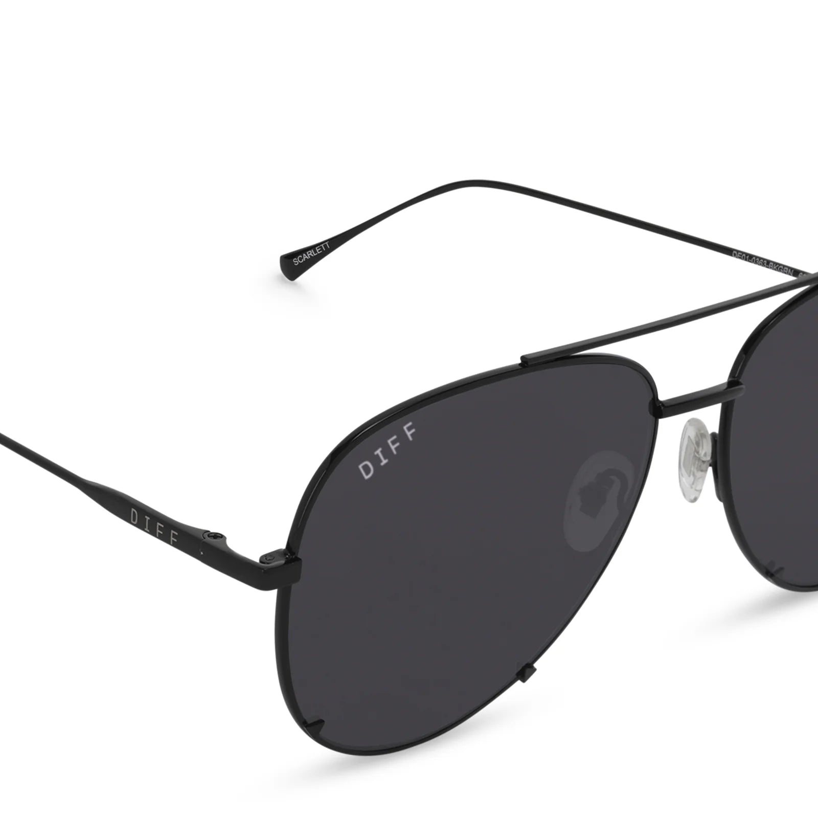 Diff Eyewear - Scarlett - Black Grey Sunglasses (Add-On)