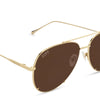 Diff Eyewear - Scarlett - Gold Brown Sunglasses