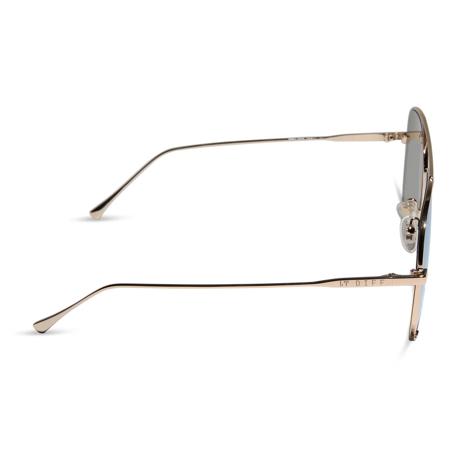 Diff Eyewear - Scarlett - Gold Turquoise Ice Mirror Sunglasses (Add-On)