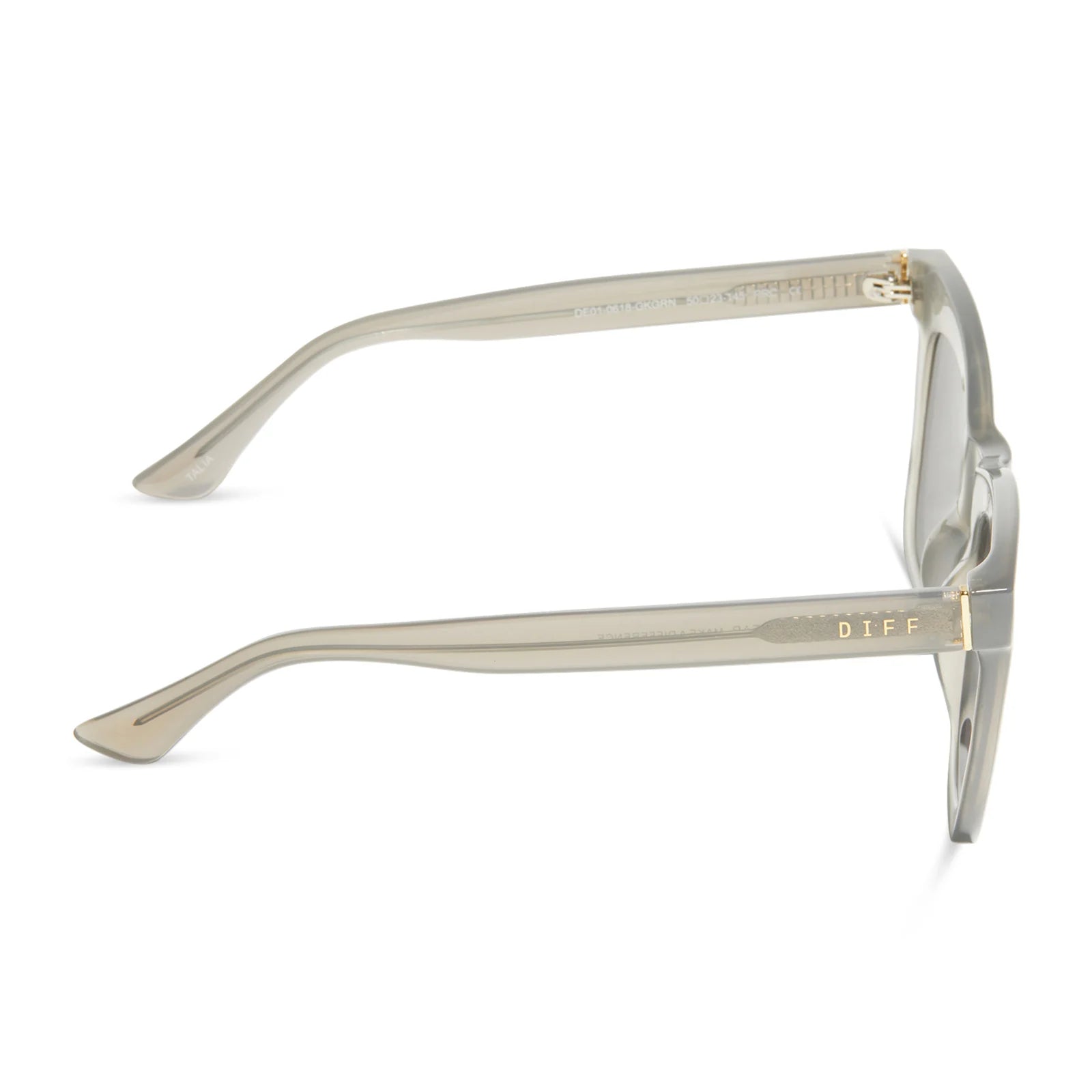 Diff Eyewear - Talia Sunglasses - Milky Grey (Add-On)
