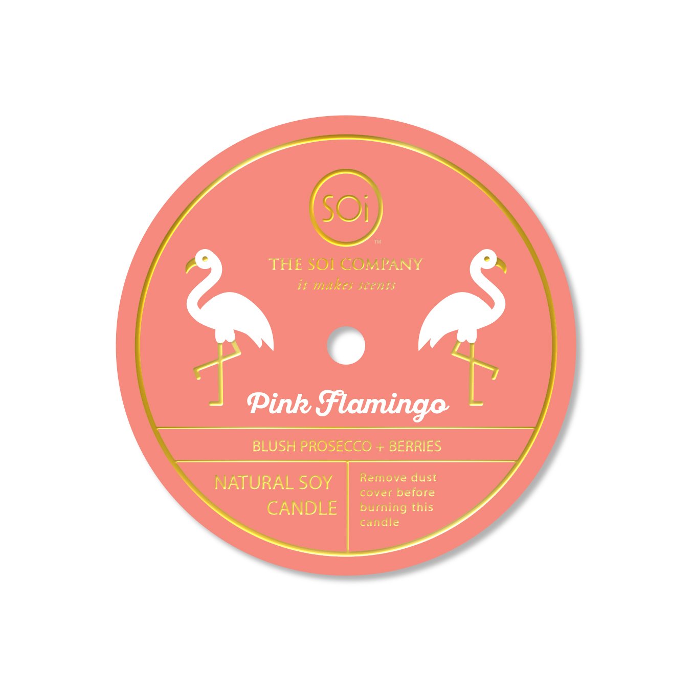 The SOi Co. - Pink Flamingo 12 oz Confetti Candle (Add-On)