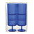 Slant Collections - Acrylic Glass - Blue - Set of 4