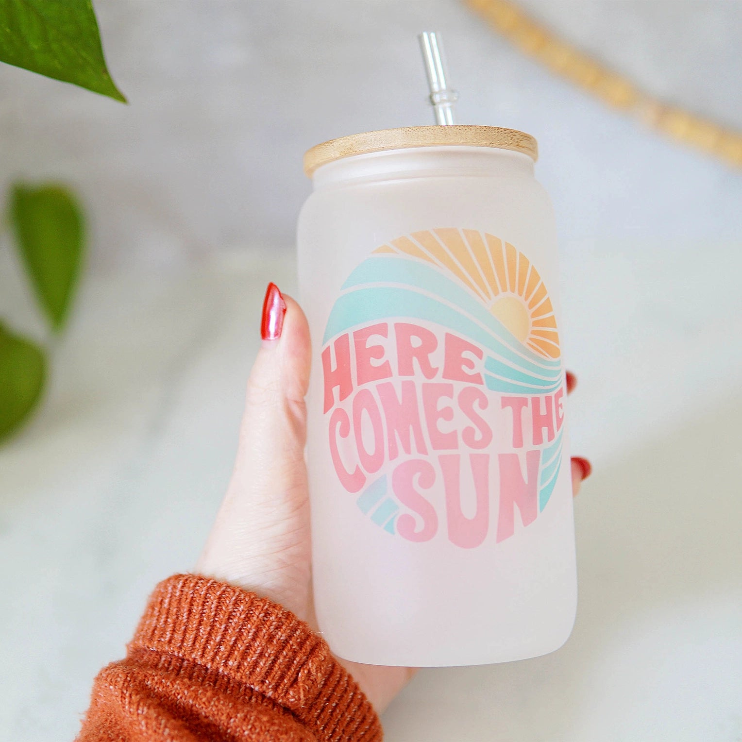 Forest Cove Home - Here Comes the Sun Can Glass (Add-On)