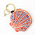 Ink + Alloy - Mary Shell Beaded Coin Purse Coral