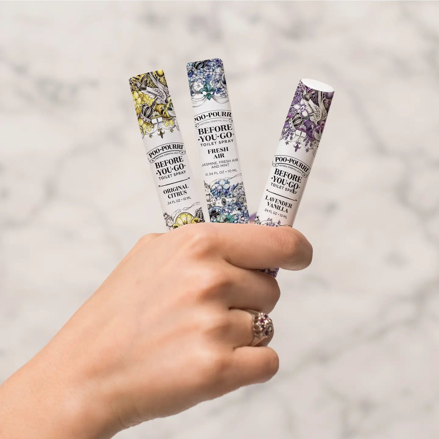 Poo~Pourri - On-The-Go 3 Pack 10mL Travel Size Gift Set