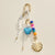 Nautical Beaded Bag Charm with Shell and Heart Accents