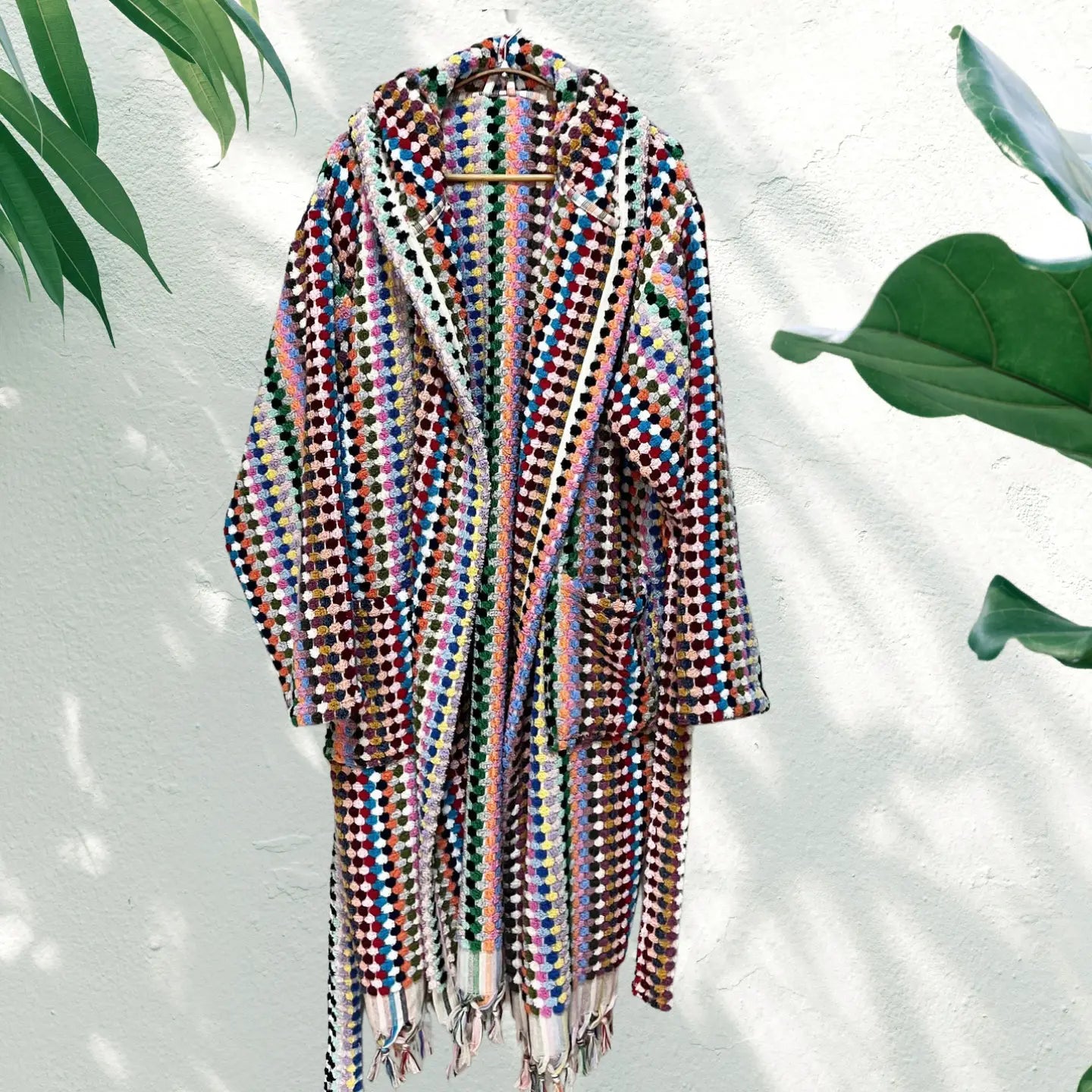 Kikoya - Pom Pom Bathrobe - Multi (Add-On)