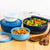 8pc Ribbed Round Storage Bowls - Blue Ombre