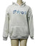 Ocean Seashell Embroidery Hoodie - Grey