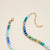 Designature New York - 17 in Ombre Beaded Ceramic Shell Pendant Necklace - Blue