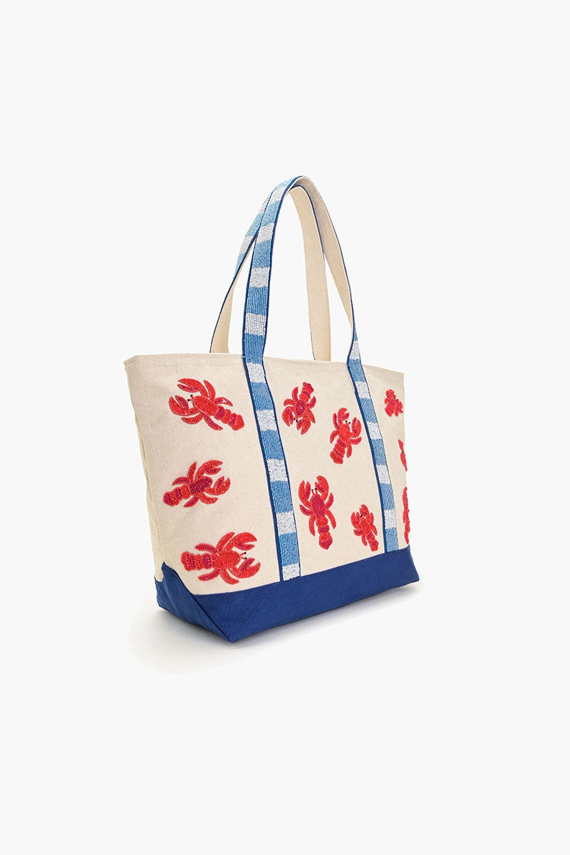 America & Beyond - Coastal Claw Beaded Boat Bag