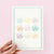 The Shelley Society - Seashell Square Colorful Beach Coastal Greeting Card