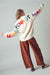 Merry Christmas Letter Sweater - Cream