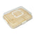 5 Section Rectangle Wood Charcuterie Storage - Ivory