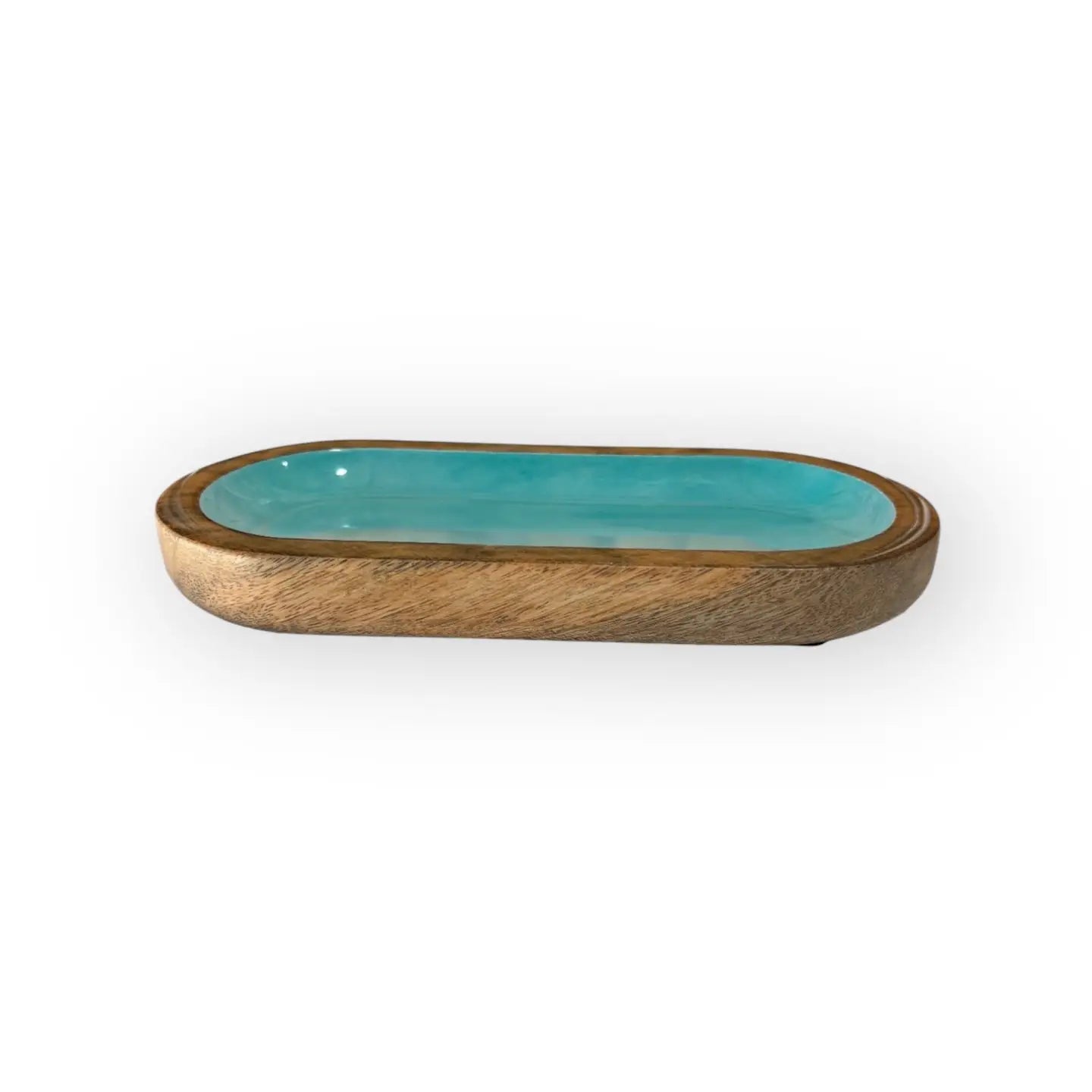 My Casita - Aqua Ombre 9" Oblong Tray