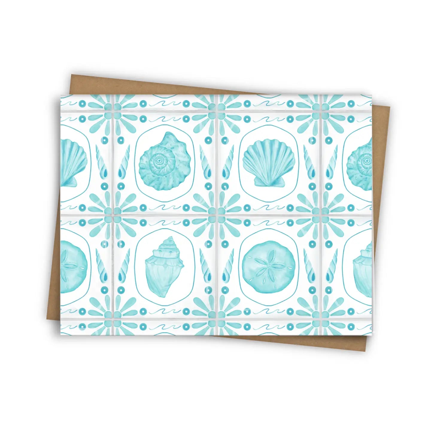 25 Sweetpeas - Ocean Tile Notecard Set - Box Set of 6 (Add-On)