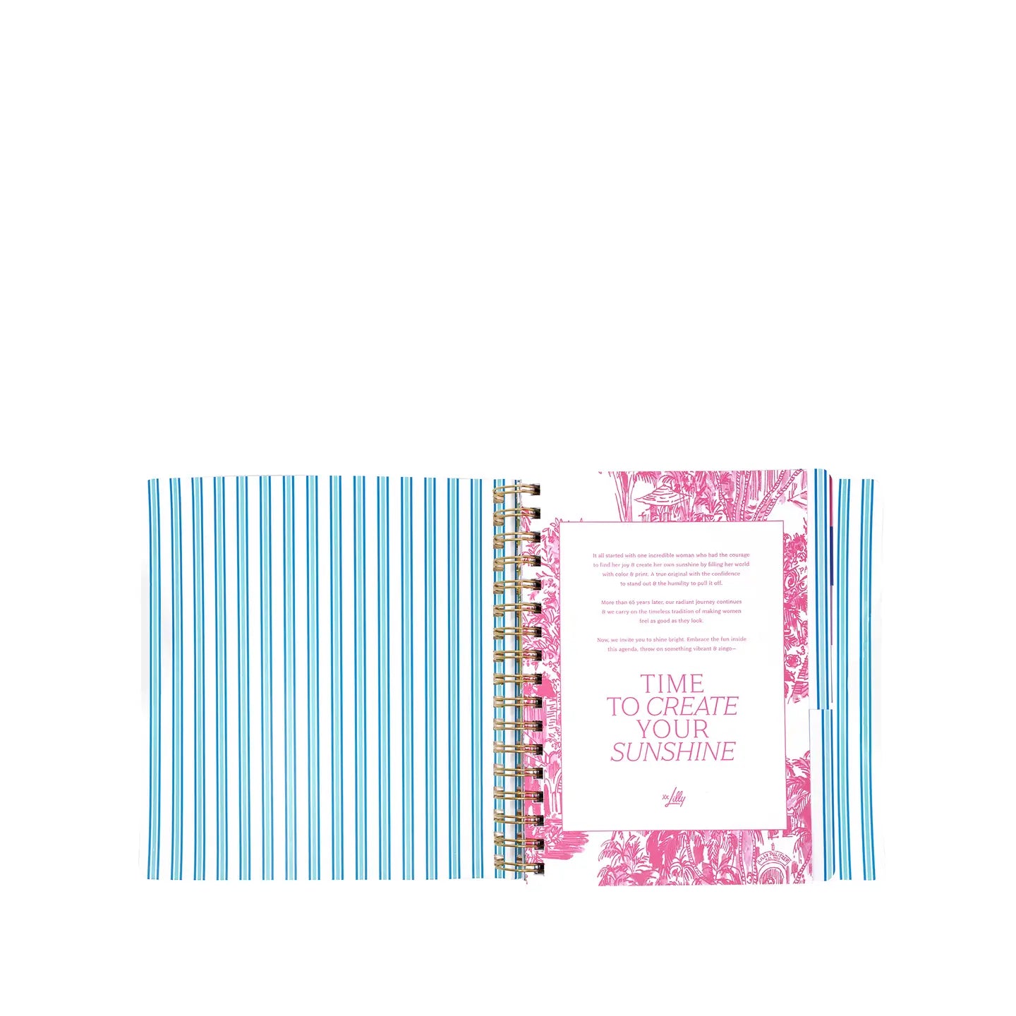 Lilly Pulitzer - 17 Month Soft Cover Agenda, Shell Shine