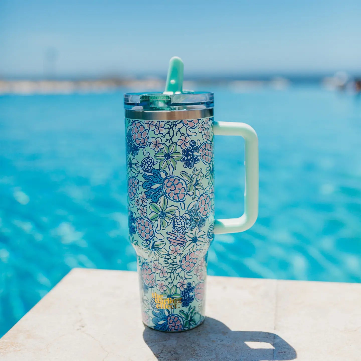 The Darling Effect - 40 oz Lifestyle Flip Straw Tumbler–Coastal Cove