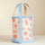 Canvas Tote Bag with Seashell Print