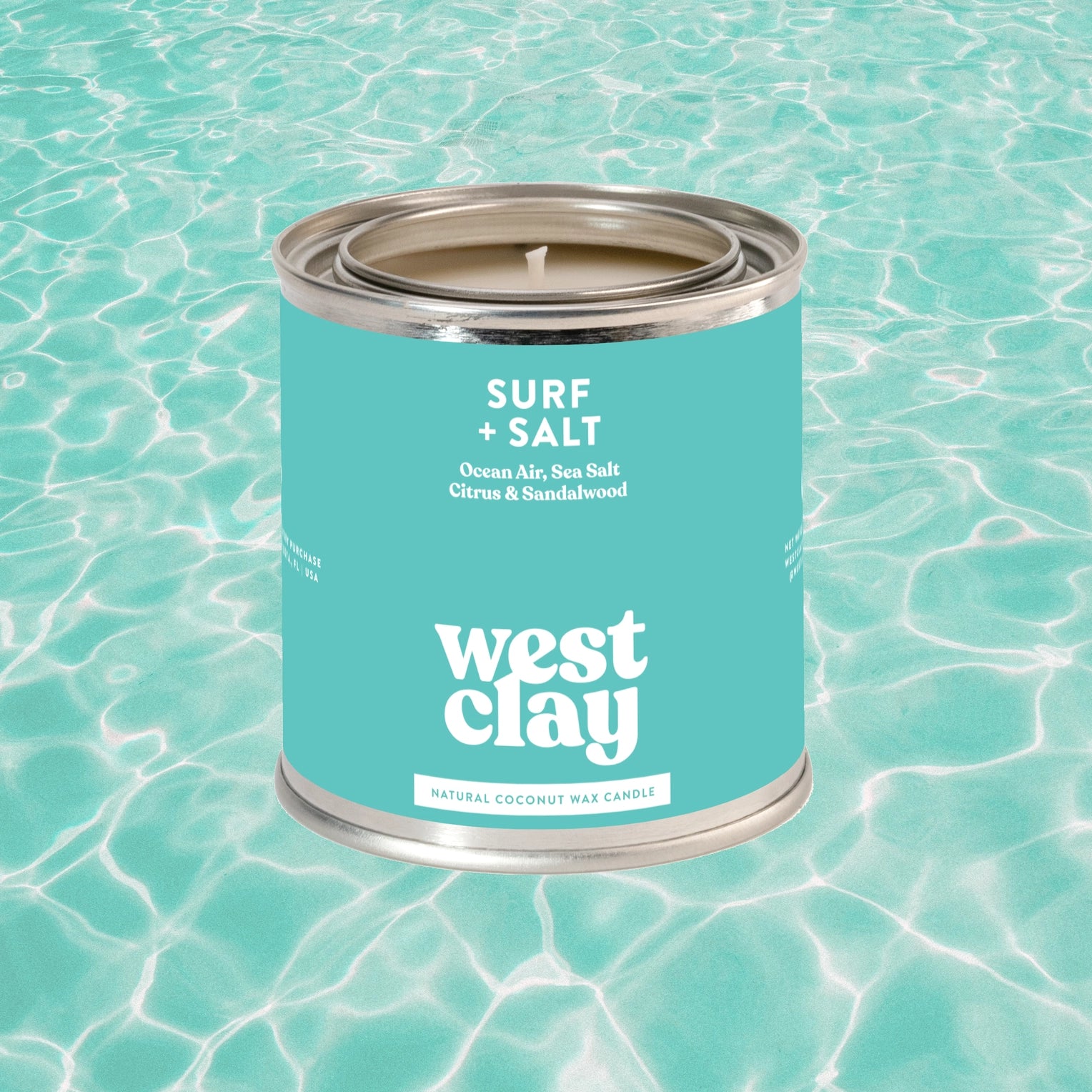 West Clay Company - Surf + Salt Candle (Add-On)