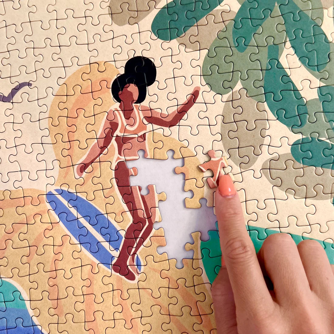 Surf Shack Puzzles - Anthurium Girlies by Hapa Girl Studio 1000 Piece Puzzle (Add-On)