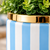 Phantom - Seaside Stripes Faux Greenery Planter