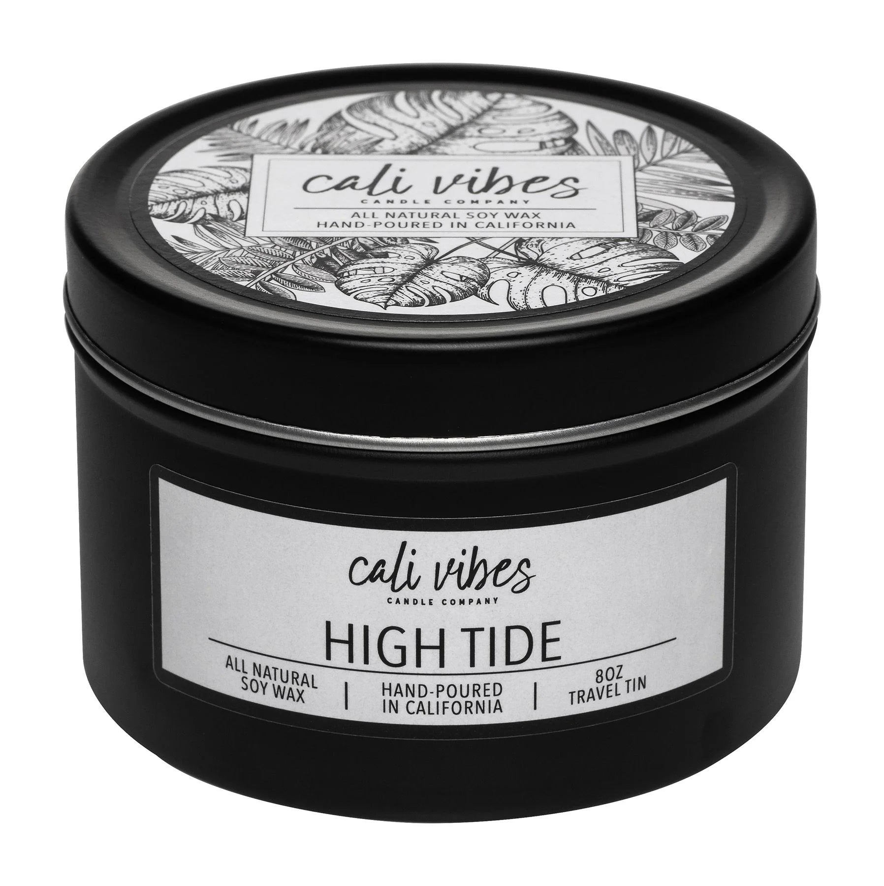 Cali Vibes - High Tide - 8oz Travel Tin - Black (Add-On)