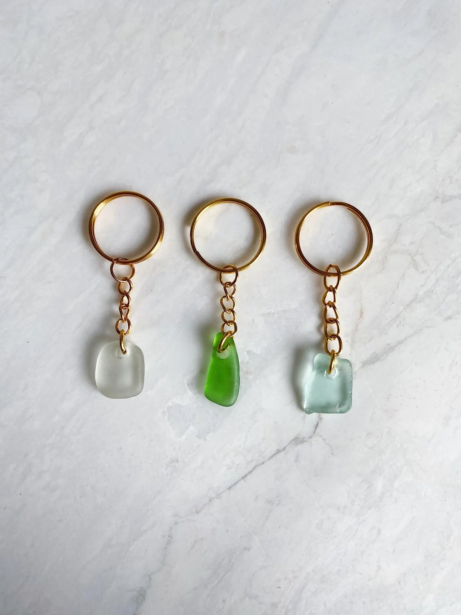 Salt & Pine - Genuine Sea Glass Keychain