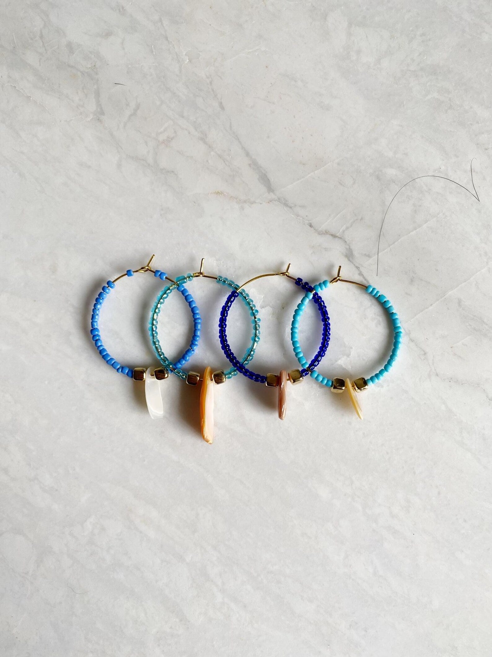 Salt & Pine - Seashell Wine Charms