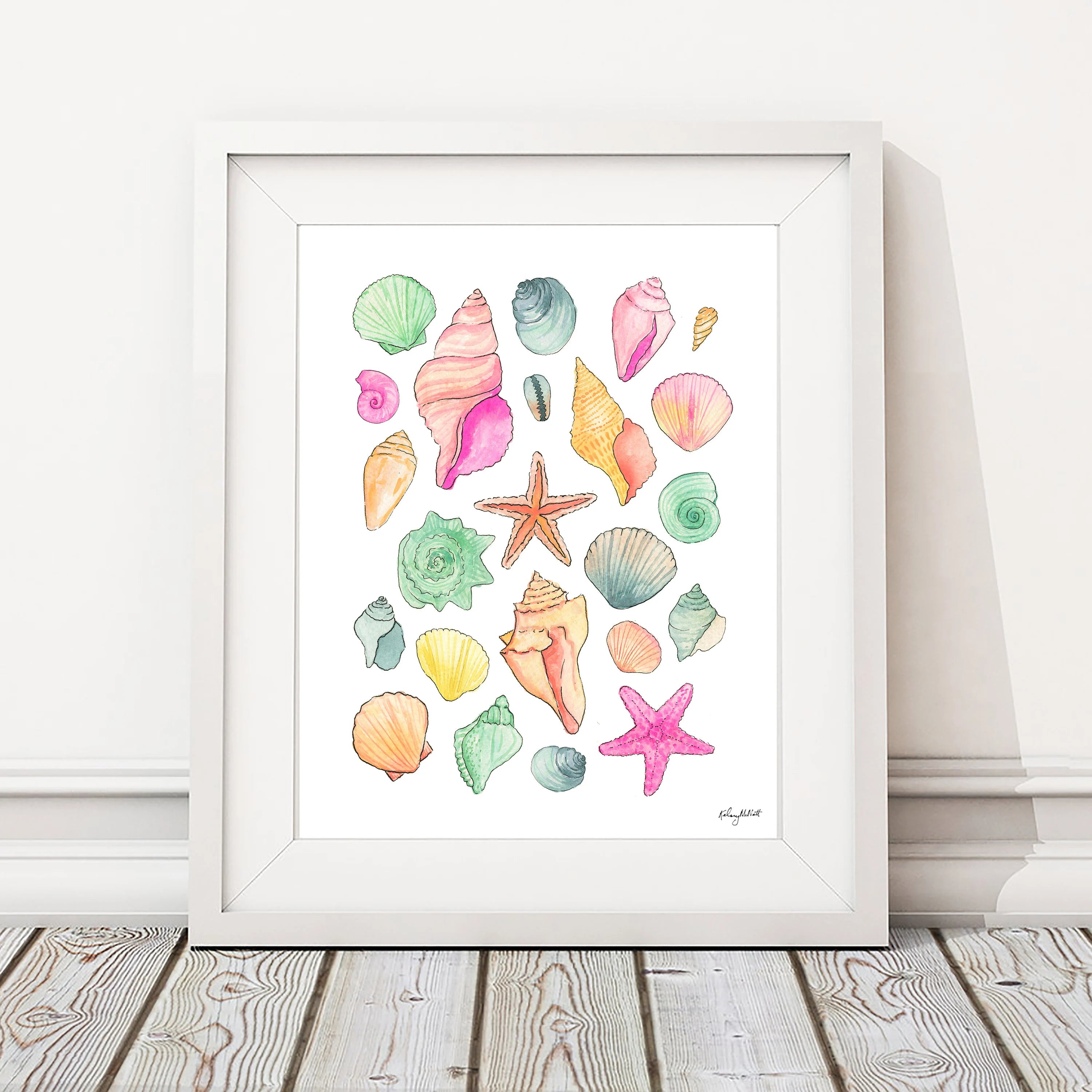 KelseyMDesigns - Seashells Wall Art - 8x10 (Add-On)