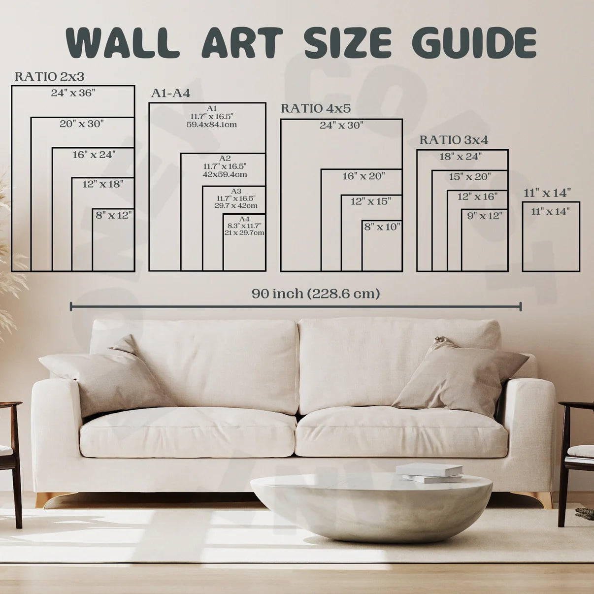 Honey Coast Print Co. - Surf Blue I Love You To The Beach And Back Poster 12" x 18" (Add-On)