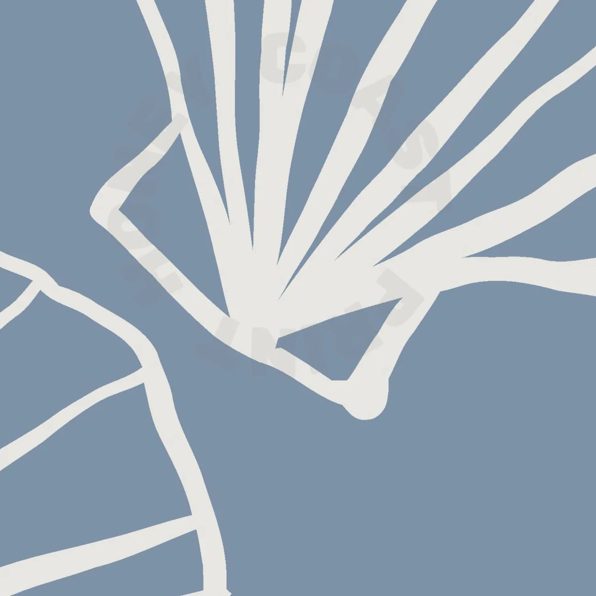 Honey Coast Print Co. - Coastal Blue Hand Drawn Seashells Poster 12" x 18"