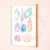 Honey Coast Print Co. - Watercolor Seashells Poster 12" x 18" (Add-On)
