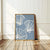 Honey Coast Print Co. - Coastal Blue Hand Drawn Seashells Poster 12" x 18"