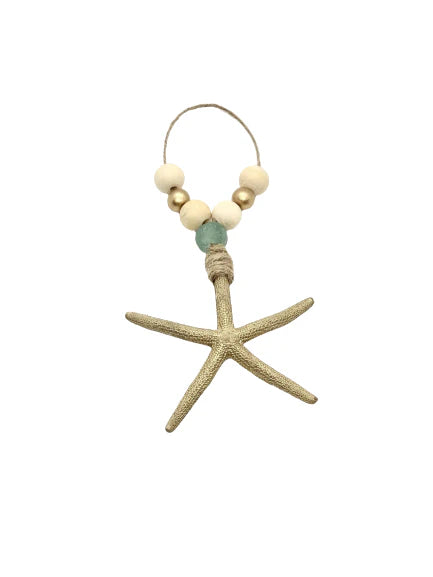 The Gilded Shell - Set of 3 Starfish Ornaments