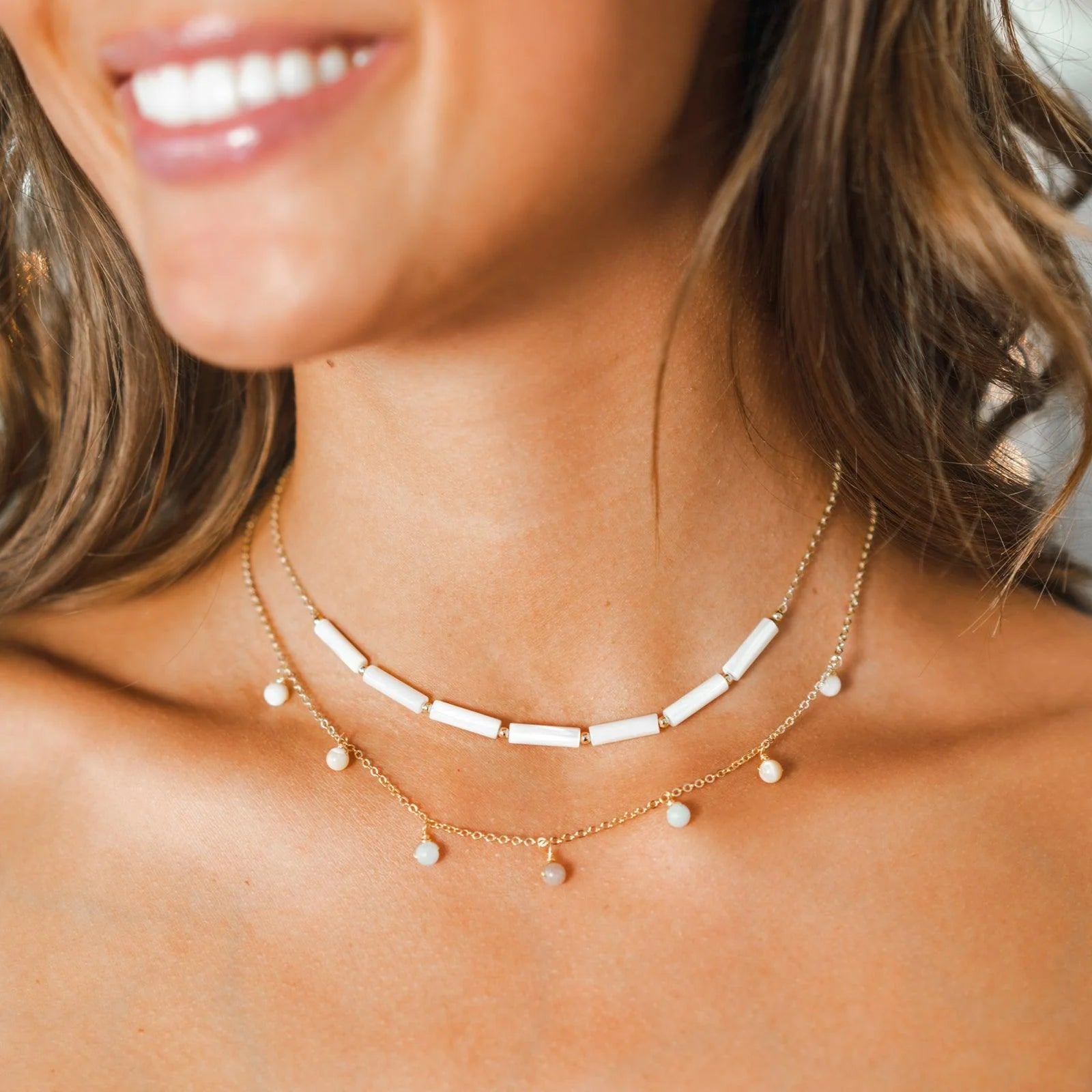 Lotus and Luna - Imagination Tube Bead Gold Necklace (Add-On)