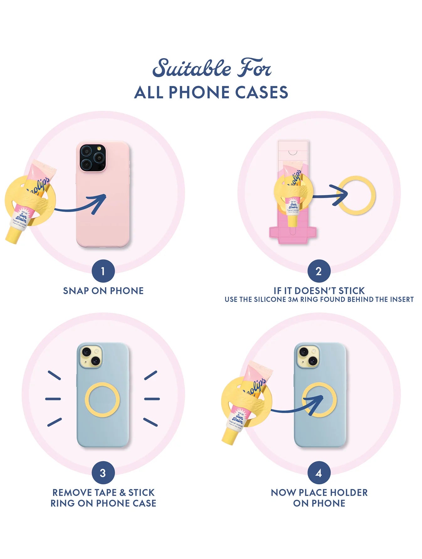 Lanolips - Sun Balm SPF 30 & Phone Lip Balm Holder