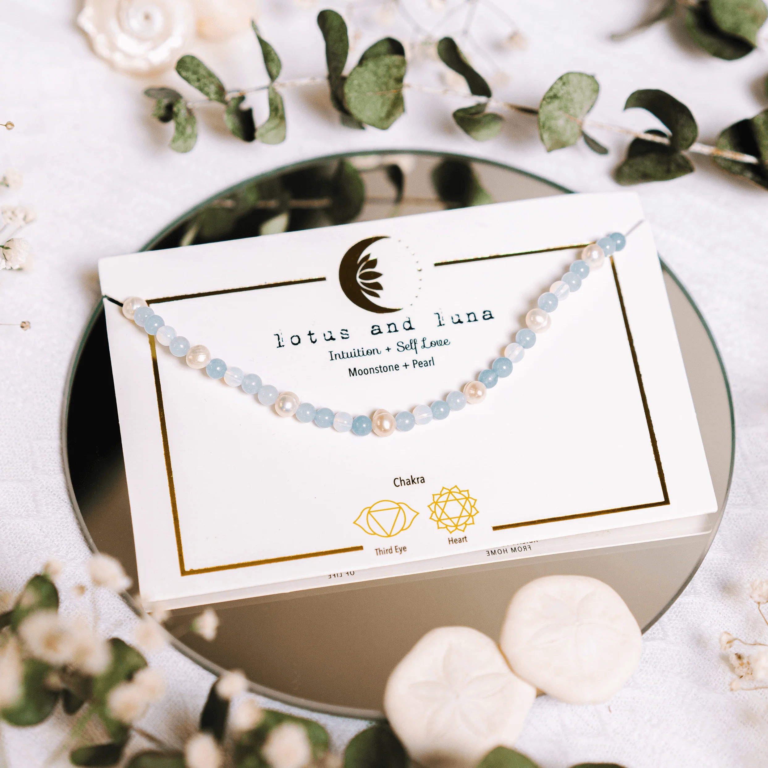 Lotus & Luna - Intuition + Self Love 4mm Healing Necklace (Add-On)