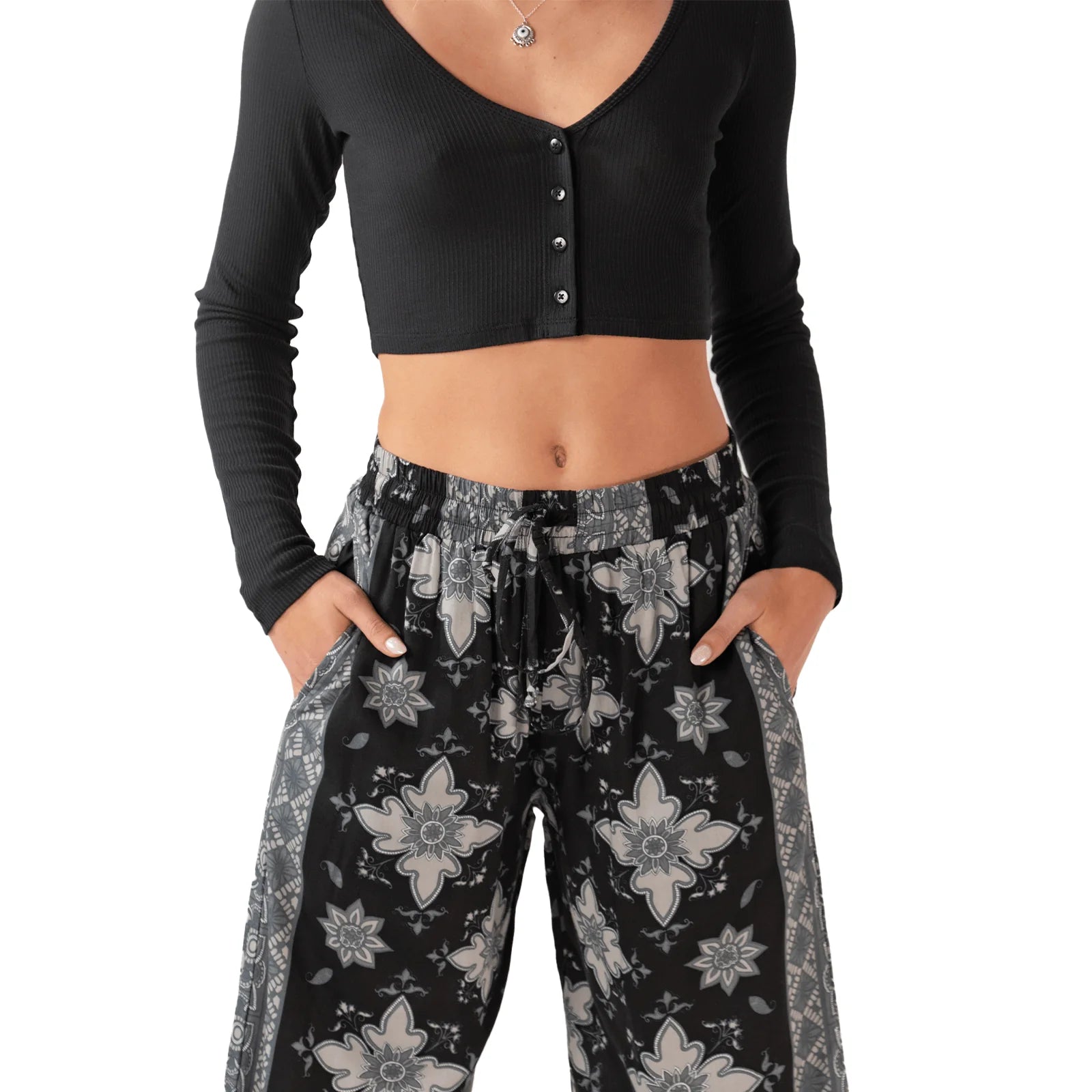 Lotus and Luna - Khao Sok Wide Leg Drawstring Pants (Add-On)