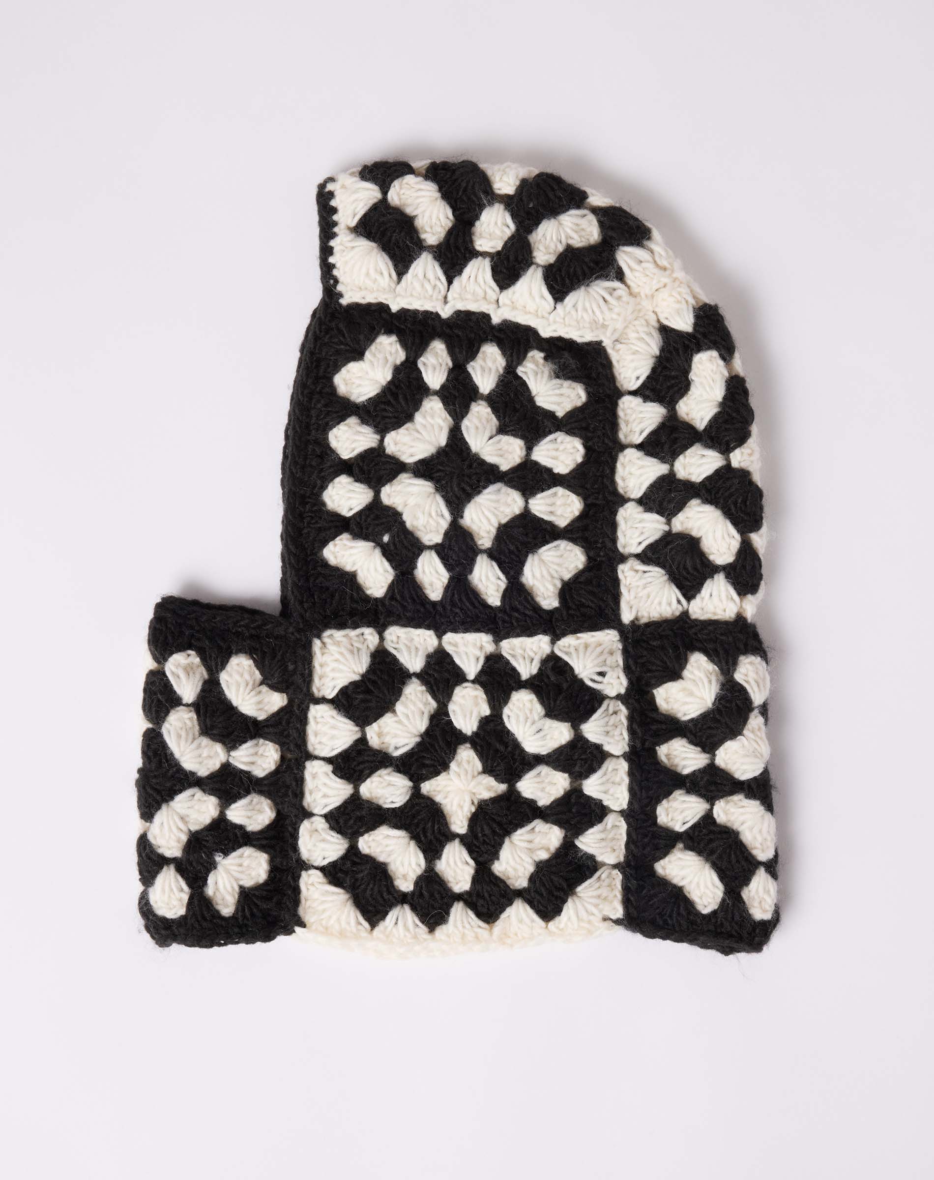 MerSea - La Paz Crochet Balaclava - Cream/Black