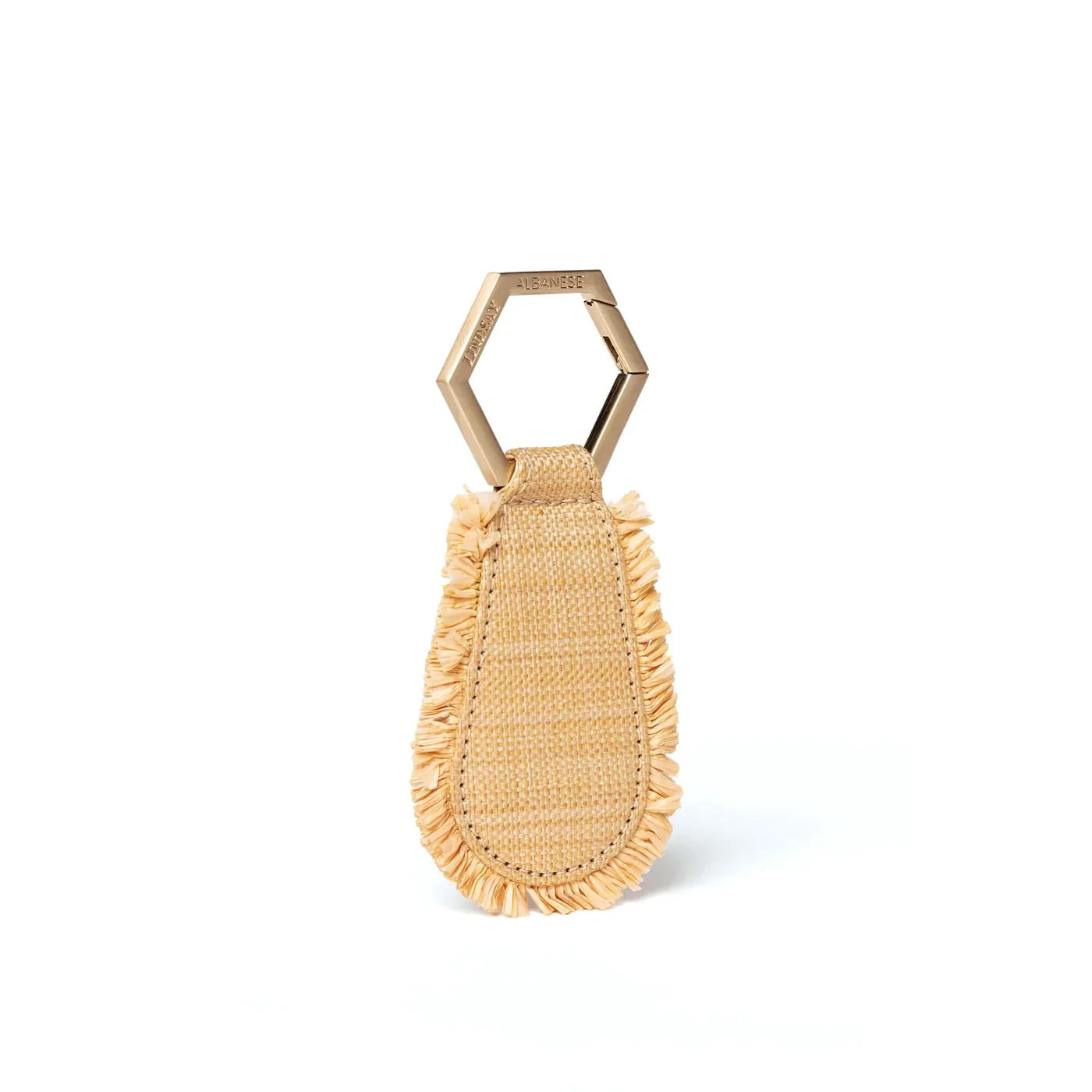 TopTote - The Fray Hat Clip - Natural Raffia W/ Gold