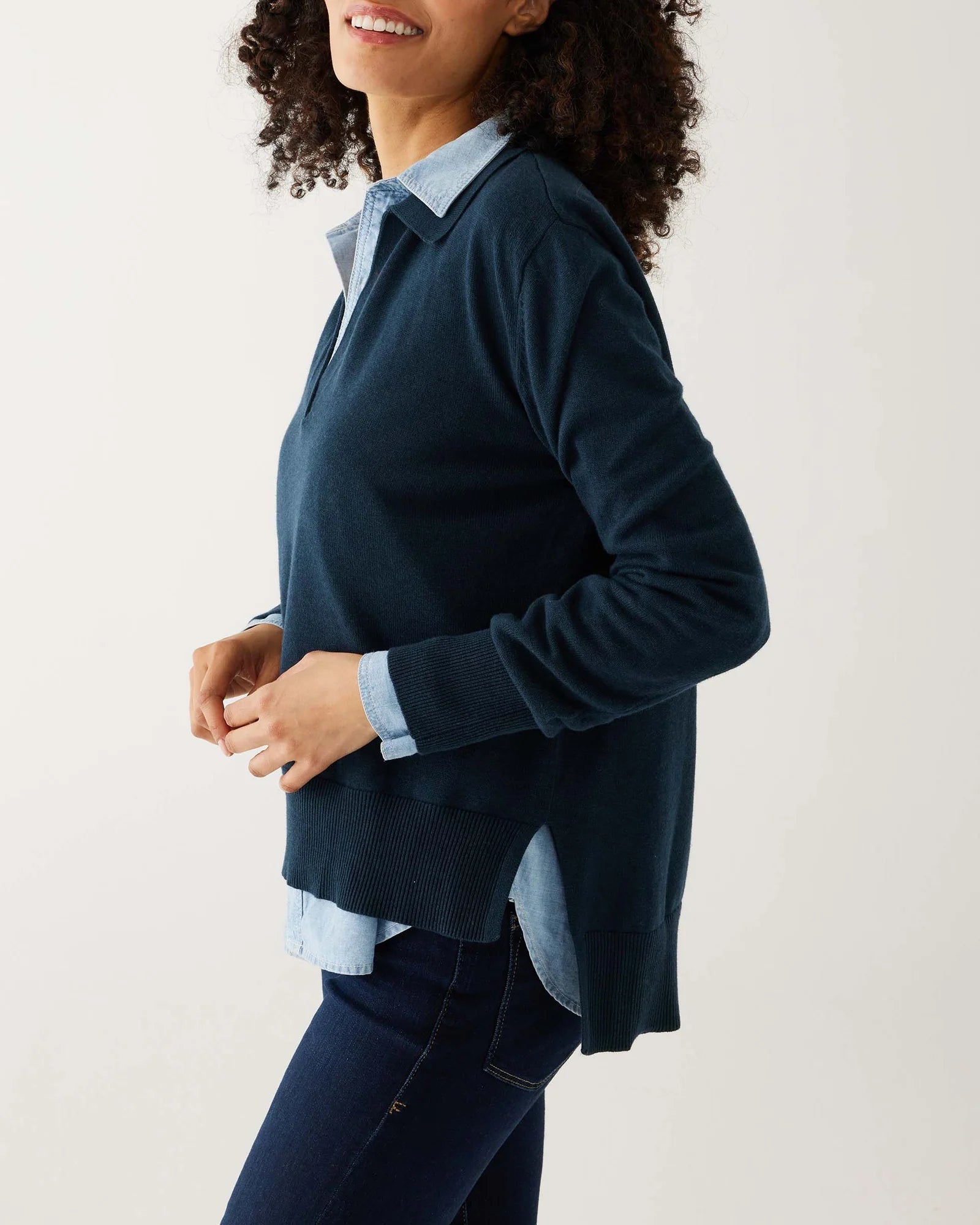 MerSea - Mariner Polo Sweater - Navy (Add-On)
