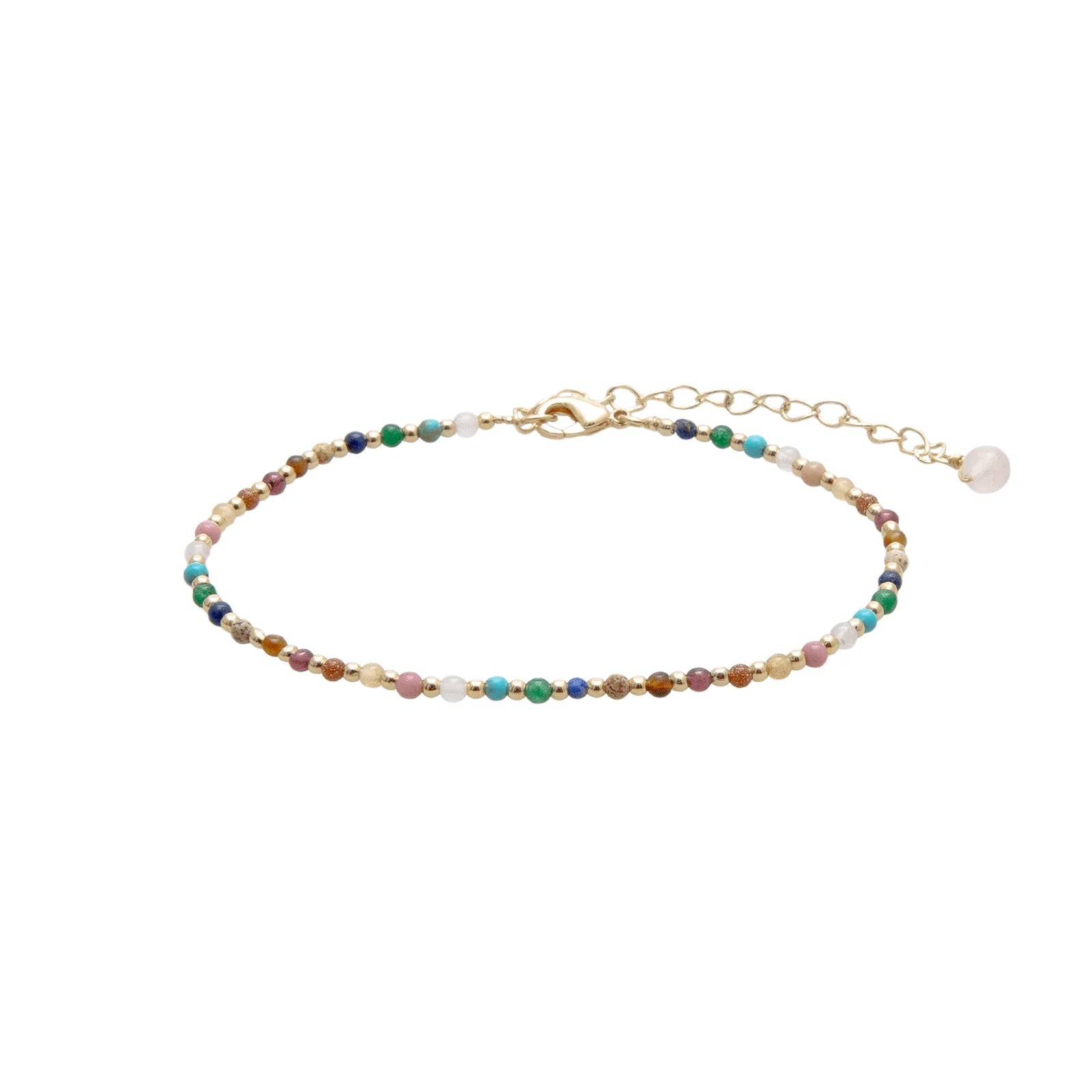 Lotus & Luna - Master Healer 2mm Metal Accent Healing Anklet