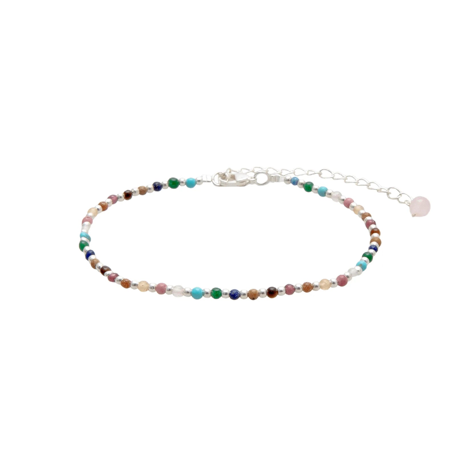 Lotus & Luna - Master Healer 2mm Metal Accent Healing Anklet