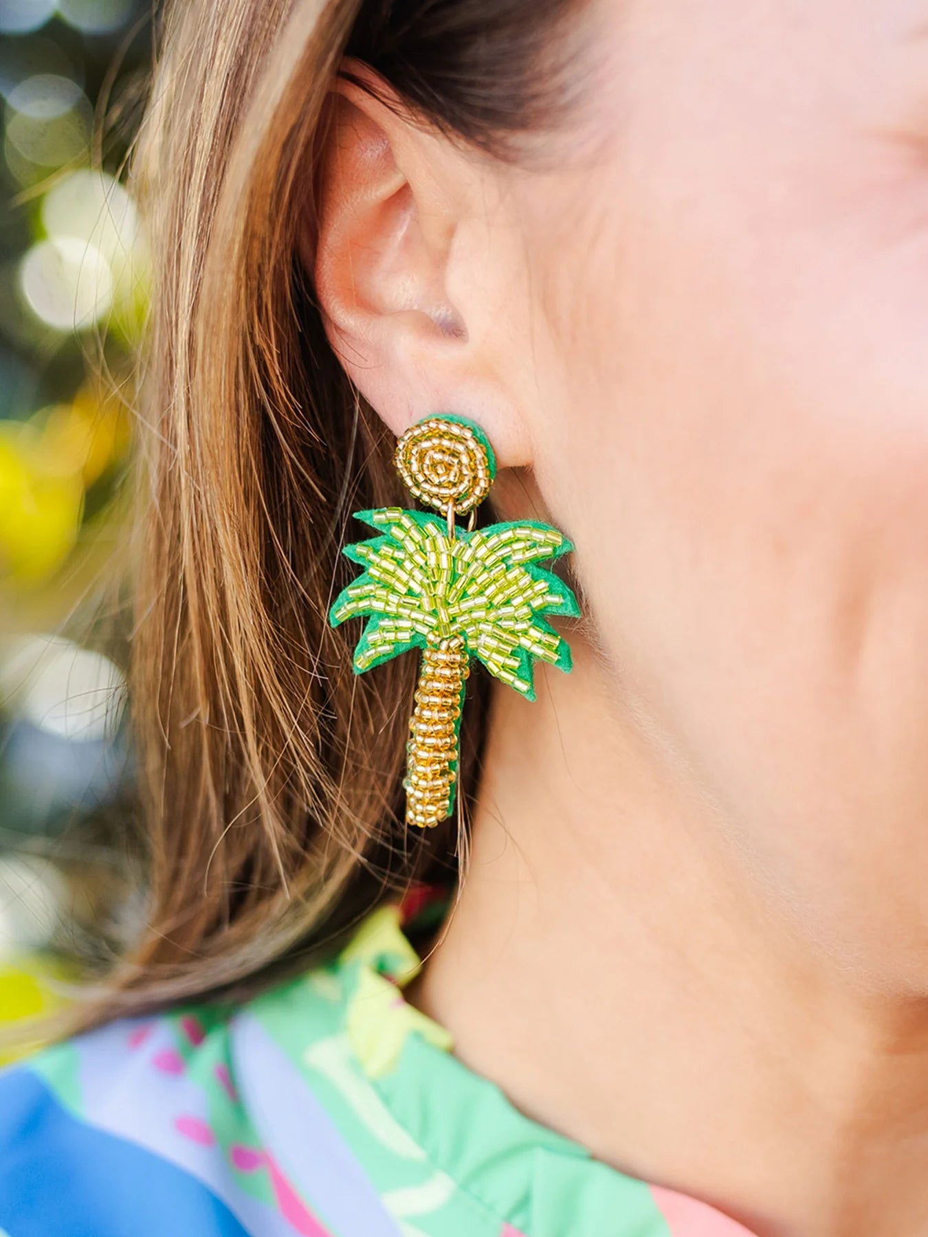 Michelle Mcdowell -  Earrings Palm Tree (Add-On)