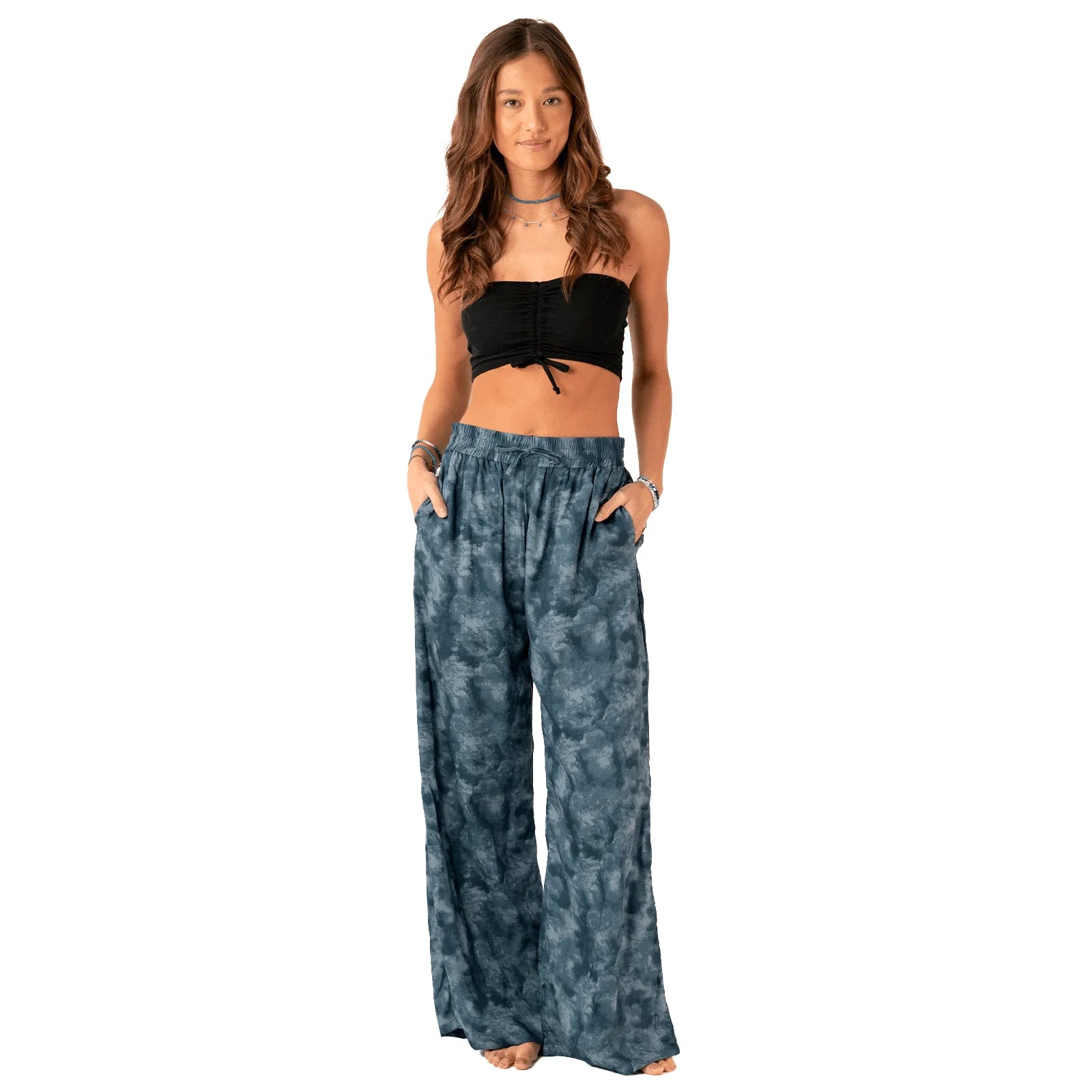 Lotus and Luna - Pampa Point Wide Leg Drawstring Pants (Add-On)