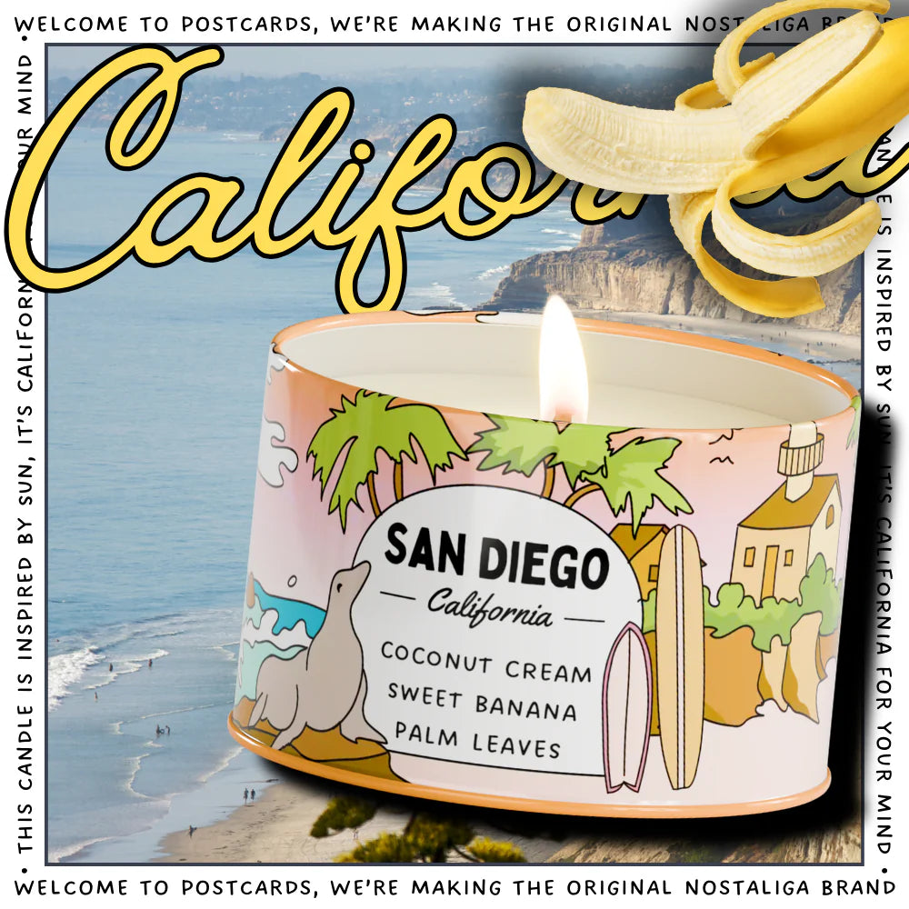 Postcards Candles - San Diego Candle