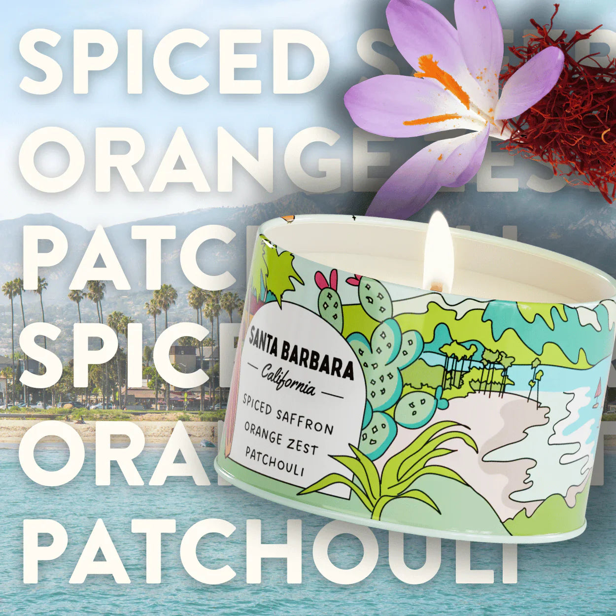 Postcards - Santa Barbara Candle - 8 oz