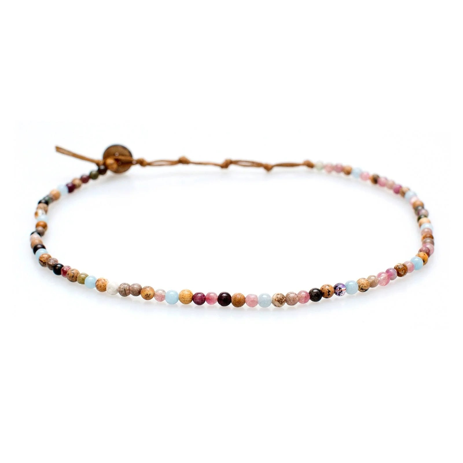 Lotus & Luna - Peace + Happiness 4mm Healing Necklace