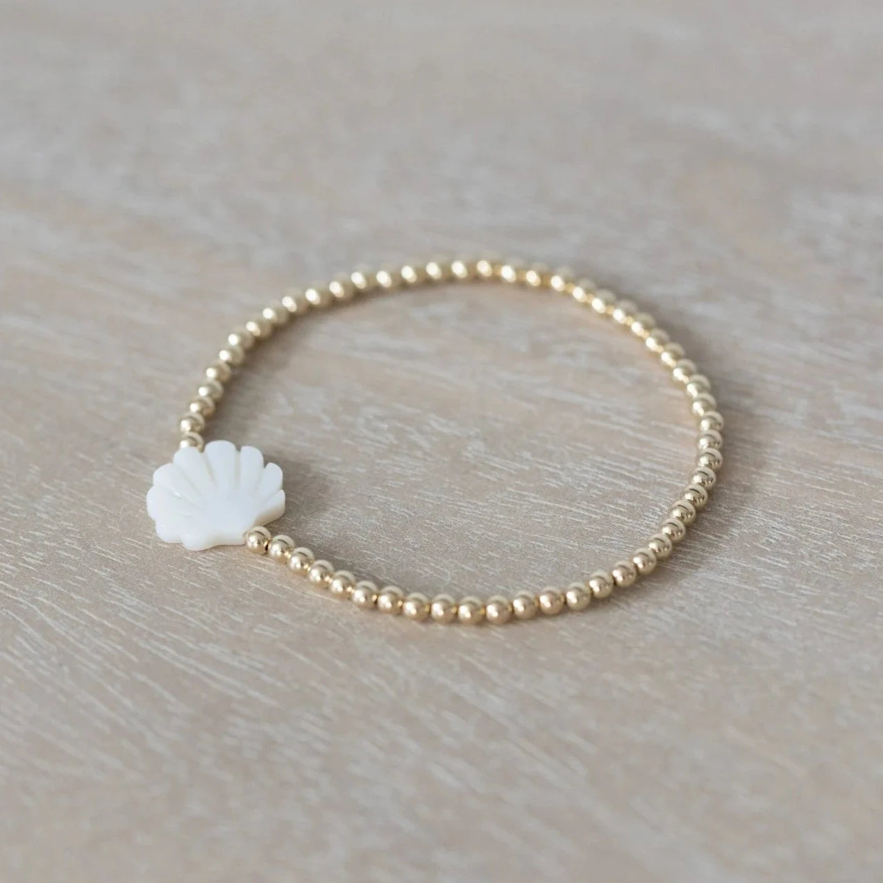 Coast + Cove - Shell Goldie Stretch Bracelet (Add-On)